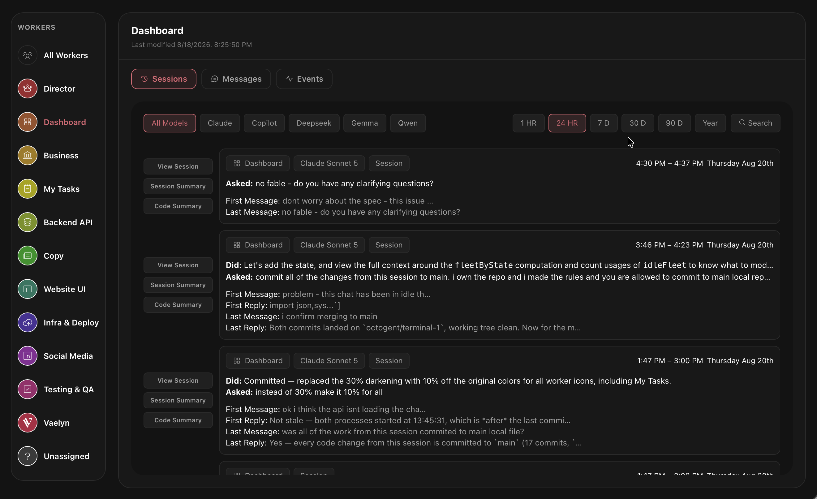 Agentic Visualization Dashboard